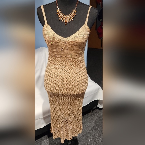 Pinky Dresses & Skirts - Pinky & Me Crochet Cocktail Dress